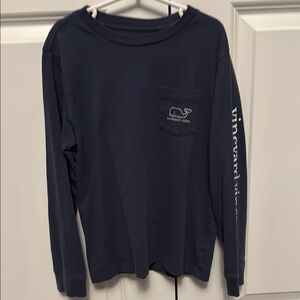 Vineyard Vines Kids Navy Long Sleeve Shirt